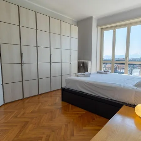Casa Marina Trilocale Panoramico Vicino Metro Apartmán Turín